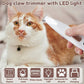 Tagliacapelli per animali ricaricabile impermeabile con luce a LED