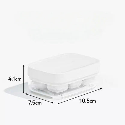 Mini-bac à glaçons à 6 compartiments, adapté au contact alimentaire et facile à démouler