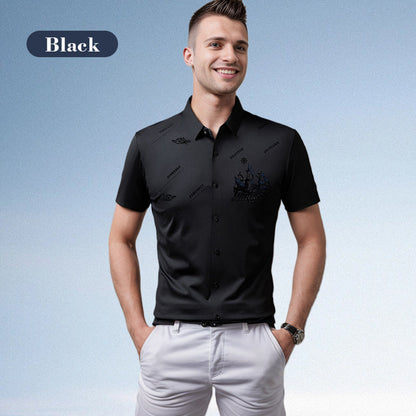 🔥 Vendita calda (50% di sconto)🔥Camicia uomo business maniche corte button down