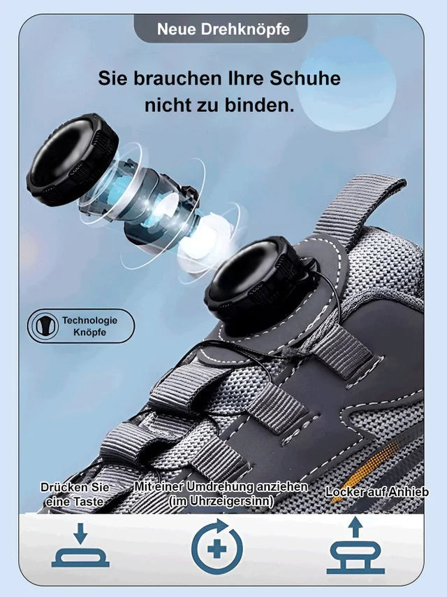 🔥GRANDE SALDO 44% DI SCONTO🔥Scarpe da lavoro antinfortunistiche con bottoni rotanti