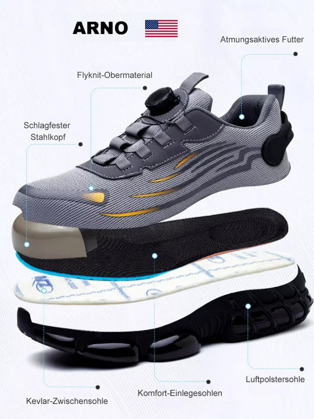 🔥GRANDE SALDO 44% DI SCONTO🔥Scarpe da lavoro antinfortunistiche con bottoni rotanti