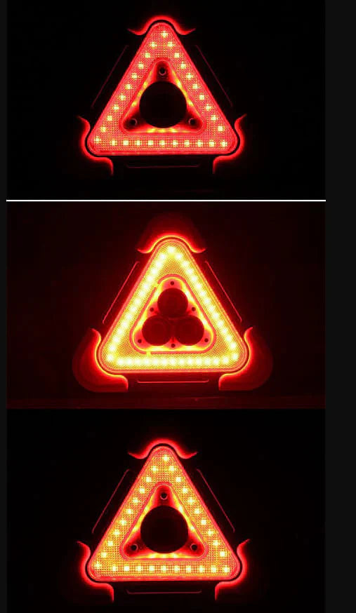 🔥L’ultimo giorno vendita al 50%✨Luce di avvertimento stradale del triangolo di emergenza solare 3-IN-1