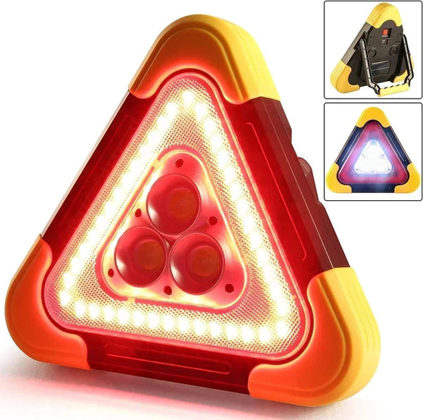 🔥L’ultimo giorno vendita al 50%✨Luce di avvertimento stradale del triangolo di emergenza solare 3-IN-1