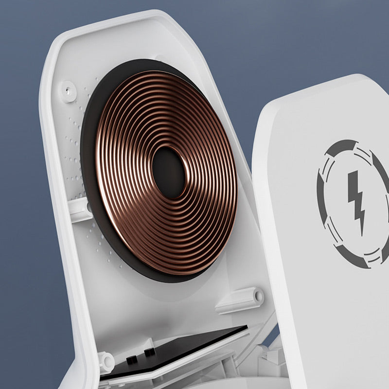 📱 SCONTO DEL 50%! ✨ Supporto per telefono con caricatore rapido wireless - Regolazione universale e rotazione a 360°, ideale per viaggi o ufficio 🚗📦