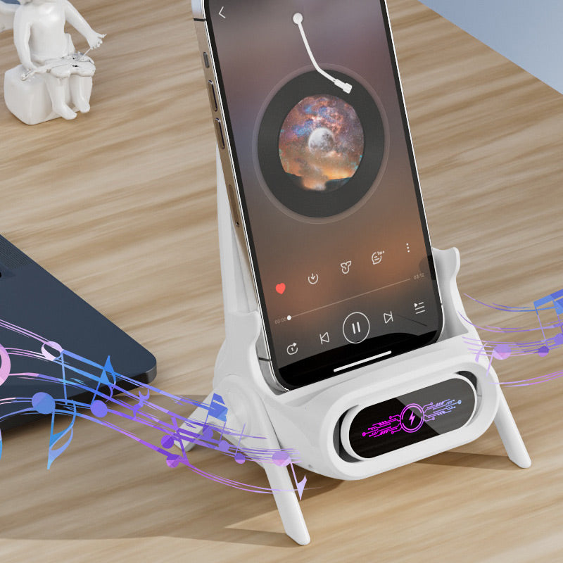 ⚡ Support de Téléphone 3-en-1 + Charge Rapide Sans Fil – Gardez Votre Bureau Propre et Vos Appareils Chargés ! 📱🔋