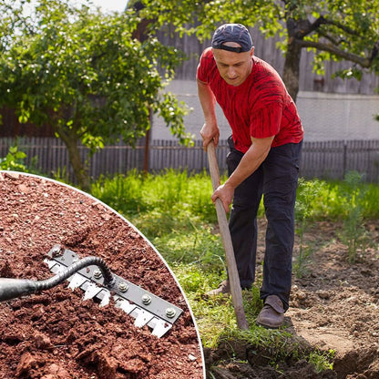 💎 50% DE RÉDUCTION ! 💎 Râteau de Désherbage en Acier au Carbone – 5/6/7/8 Dents, Anti-Rouille & Multi-Usage pour Jardin 🌿🪛