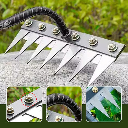 💎 50% DE RÉDUCTION ! 💎 Râteau de Désherbage en Acier au Carbone – 5/6/7/8 Dents, Anti-Rouille & Multi-Usage pour Jardin 🌿🪛