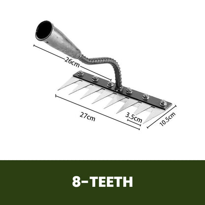 💎 50% DE RÉDUCTION ! 💎 Râteau de Désherbage en Acier au Carbone – 5/6/7/8 Dents, Anti-Rouille & Multi-Usage pour Jardin 🌿🪛