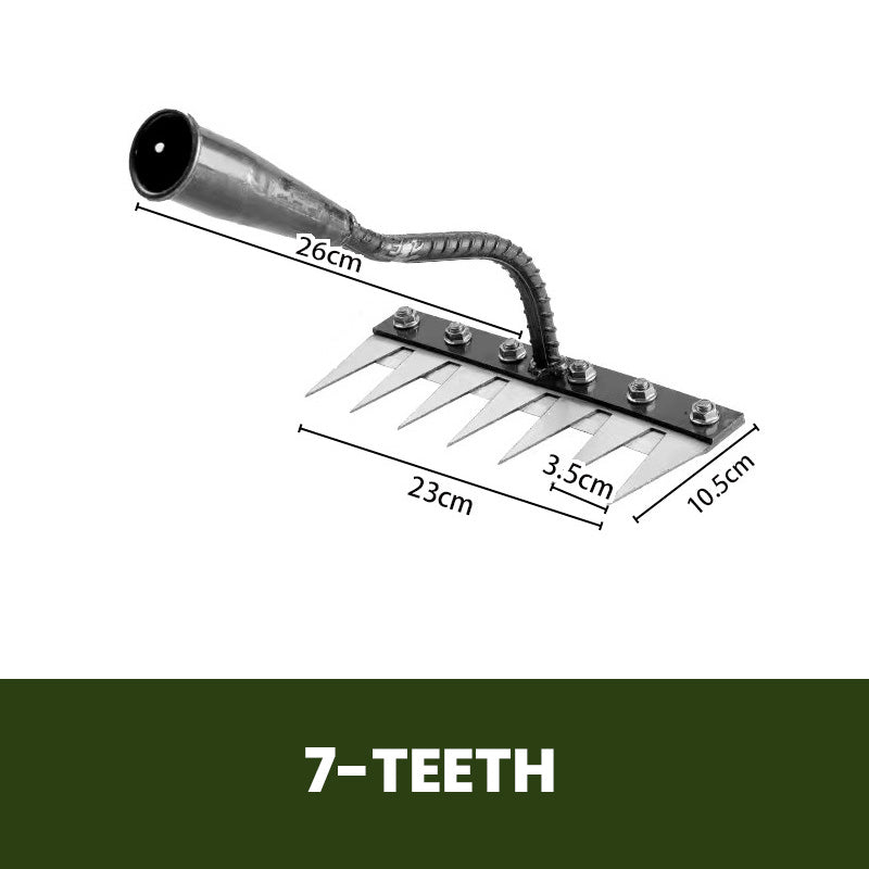 💎 50% DE RÉDUCTION ! 💎 Râteau de Désherbage en Acier au Carbone – 5/6/7/8 Dents, Anti-Rouille & Multi-Usage pour Jardin 🌿🪛