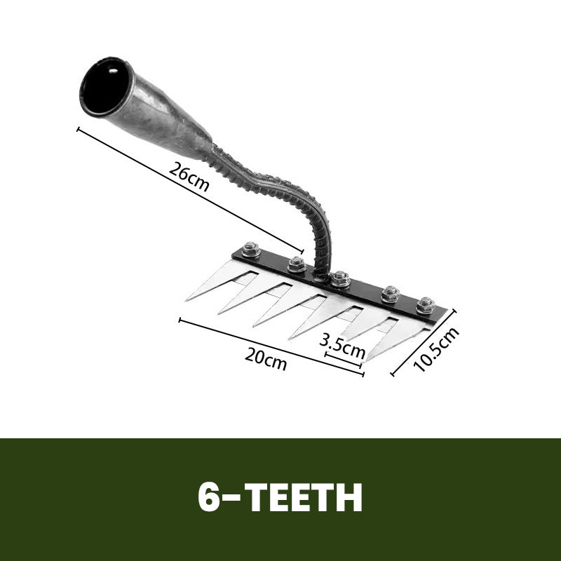 💎 50% DE RÉDUCTION ! 💎 Râteau de Désherbage en Acier au Carbone – 5/6/7/8 Dents, Anti-Rouille & Multi-Usage pour Jardin 🌿🪛