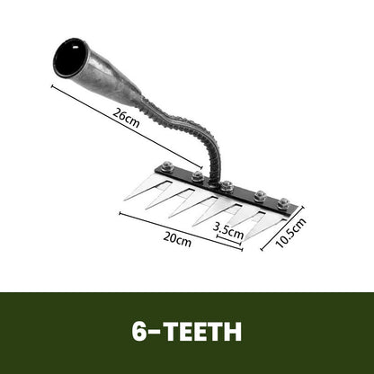 💎 50% DE RÉDUCTION ! 💎 Râteau de Désherbage en Acier au Carbone – 5/6/7/8 Dents, Anti-Rouille & Multi-Usage pour Jardin 🌿🪛