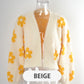 Cardigan alla moda da donna in maglia con motivo floreale