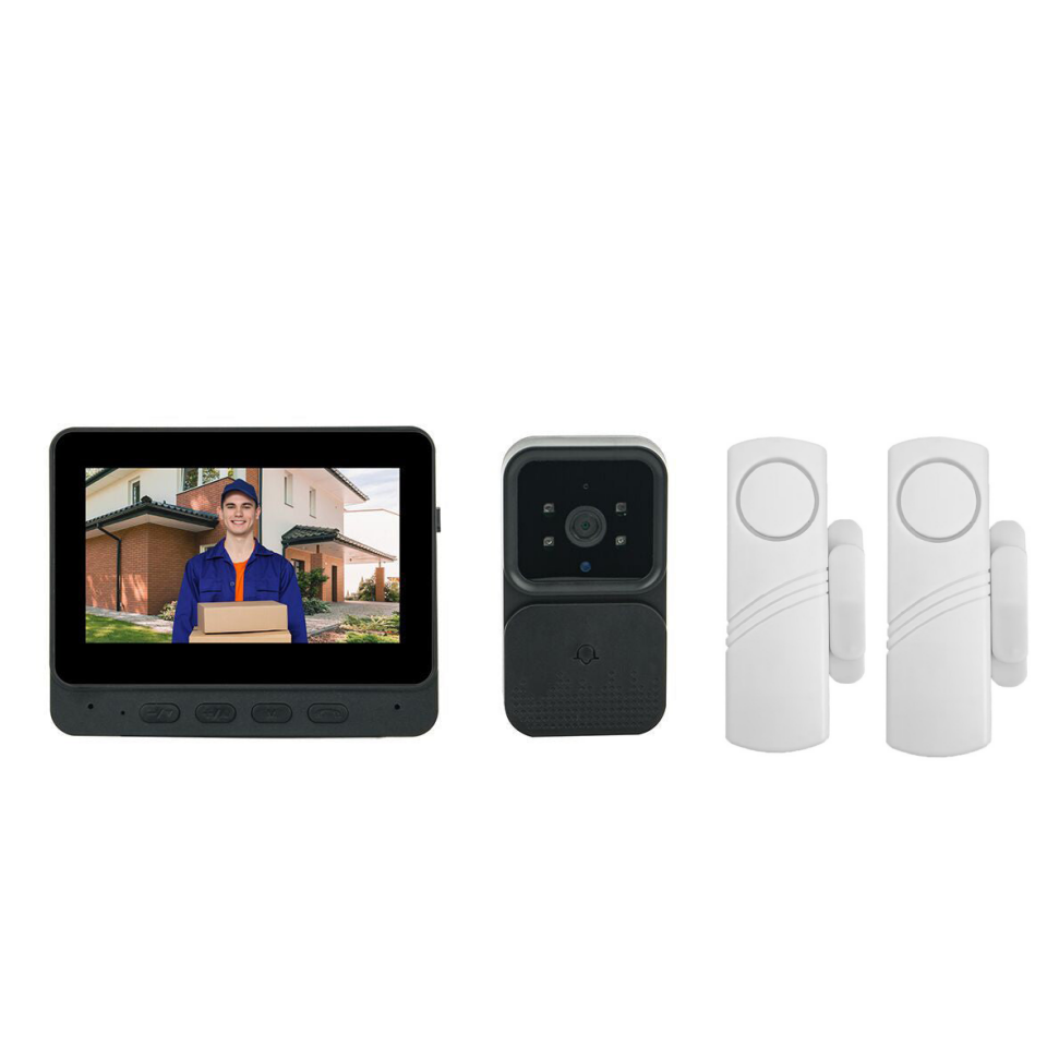 📢📢Système de Sonnette Vidéo HD – Sécurité Domestique 24h/24 avec Vision Nocturne & Interphone🏠👁️