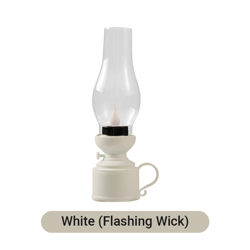 Lampada a Cherosene Vintage LED con Candela Elettronica Oscillante
