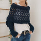 【Bellissimo scialle】💥Poncho Con Scollatura a Maglia per Donna