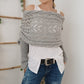【Bellissimo scialle】💥Poncho Con Scollatura a Maglia per Donna