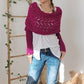 【Bellissimo scialle】💥Poncho Con Scollatura a Maglia per Donna