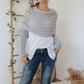【Bellissimo scialle】💥Poncho Con Scollatura a Maglia per Donna