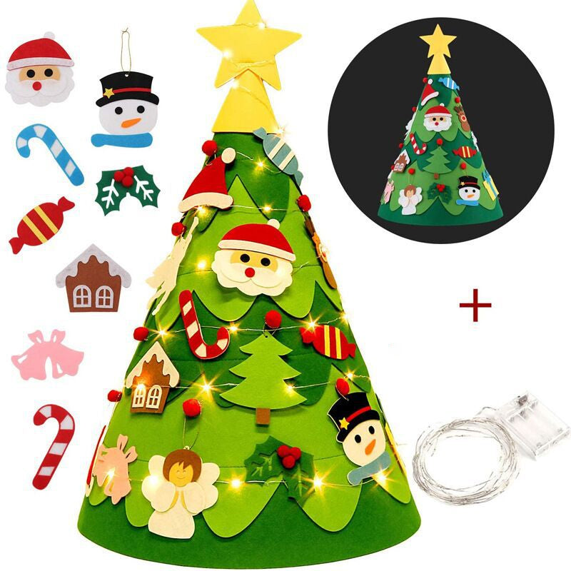 DIY Felt 3D Christmas Tree for Toddlers