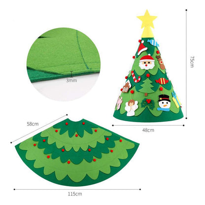 DIY Felt 3D Christmas Tree for Toddlers