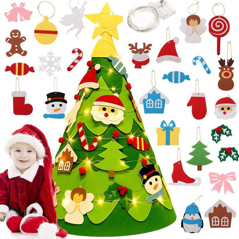 DIY Felt 3D Christmas Tree for Toddlers