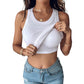 Canotta a Coste da Donna con Reggiseno Incorporato