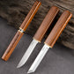 Set 2 in 1 di Coltelli Doppio con Manico in Legno