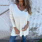 💕Tunica da donna in maglia a maniche lunghe con spacchetti laterali