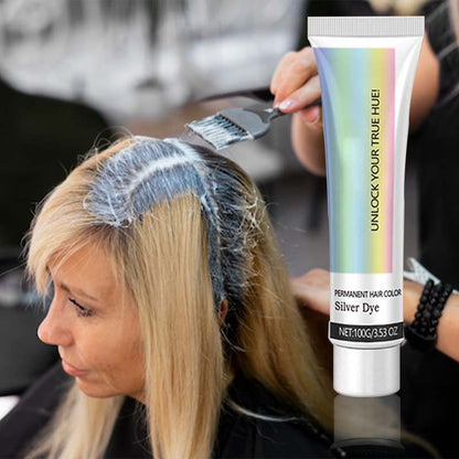 Tinta per Capelli Argento 2-in-1 con Estratto di Essenza Naturale