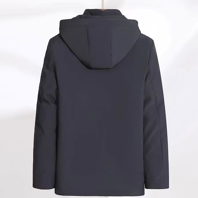[regalo caldo] Parka termico con cappuccio spesso da uomo