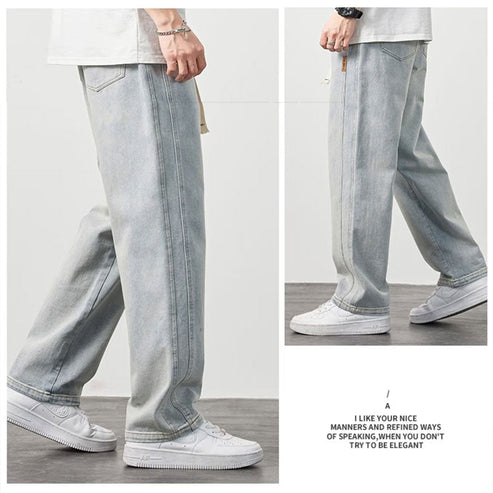 💥VENDITA CALDA SCONTO DEL 50%🎁Jeans larghi dritti da uomo