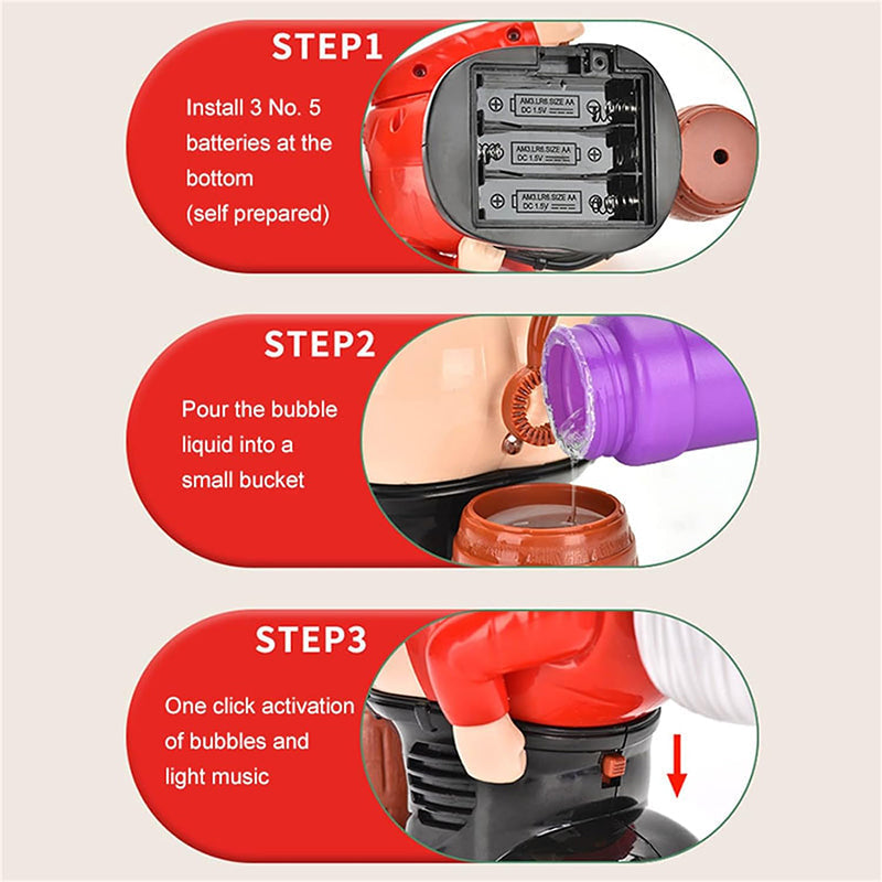 🎅Natale Anticipato - Sconto del 49%🎄  Macchina per Bolle Divertente Babbo Natale💥Spedizione Gratuita💥