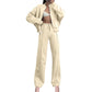 📦Consegna gratuita📦Cappotto a manica lunga con zip e coulisse, pantaloni da donna in felpa 2 pezzi