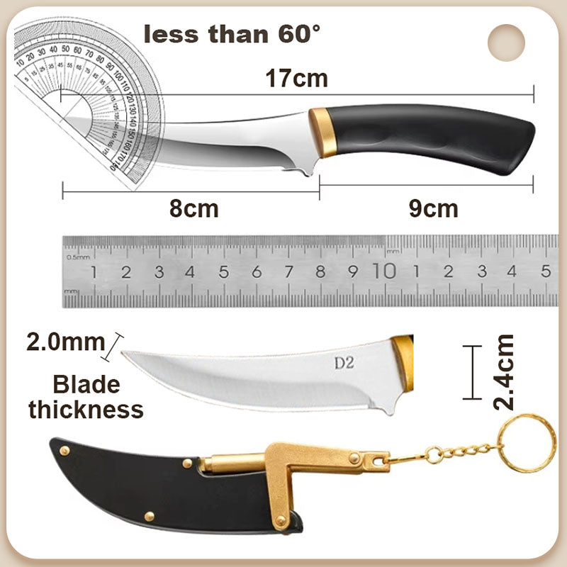 Coltello da Frutta Portatile Multiuso per Esterni con Fodero