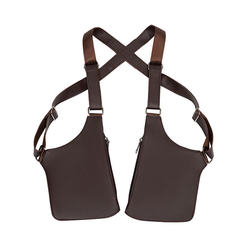 🔥 Bolso táctico antirrobo para hombre - Correas dobles para los hombros, múltiples bolsillos y resistente al agua 🎒🛡️