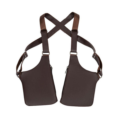🔥 Bolso táctico antirrobo para hombre - Correas dobles para los hombros, múltiples bolsillos y resistente al agua 🎒🛡️