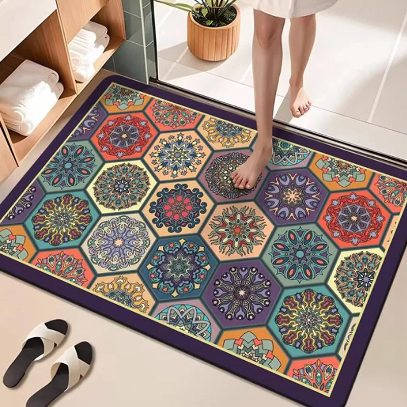💥Stuoia per porta geometrica bohemien per l'ingresso