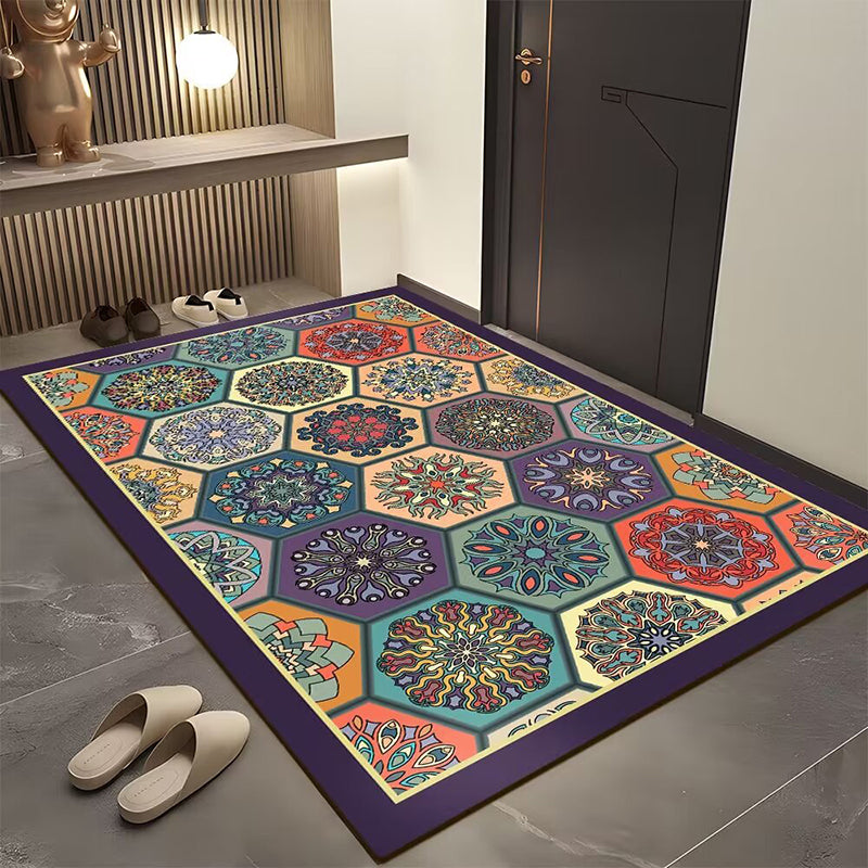 💥Stuoia per porta geometrica bohemien per l'ingresso