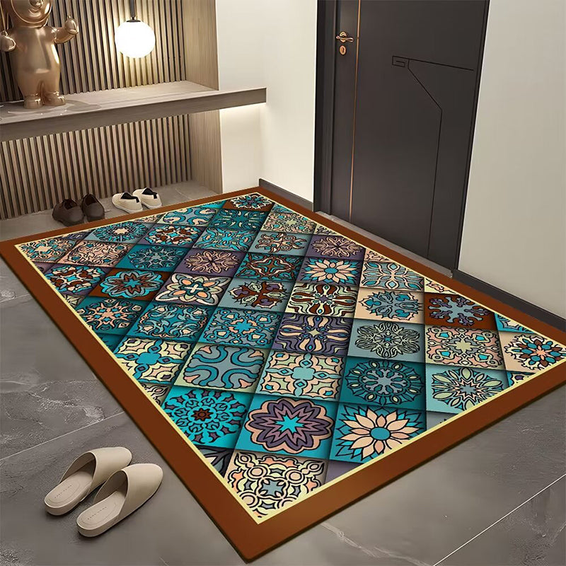 💥Stuoia per porta geometrica bohemien per l'ingresso