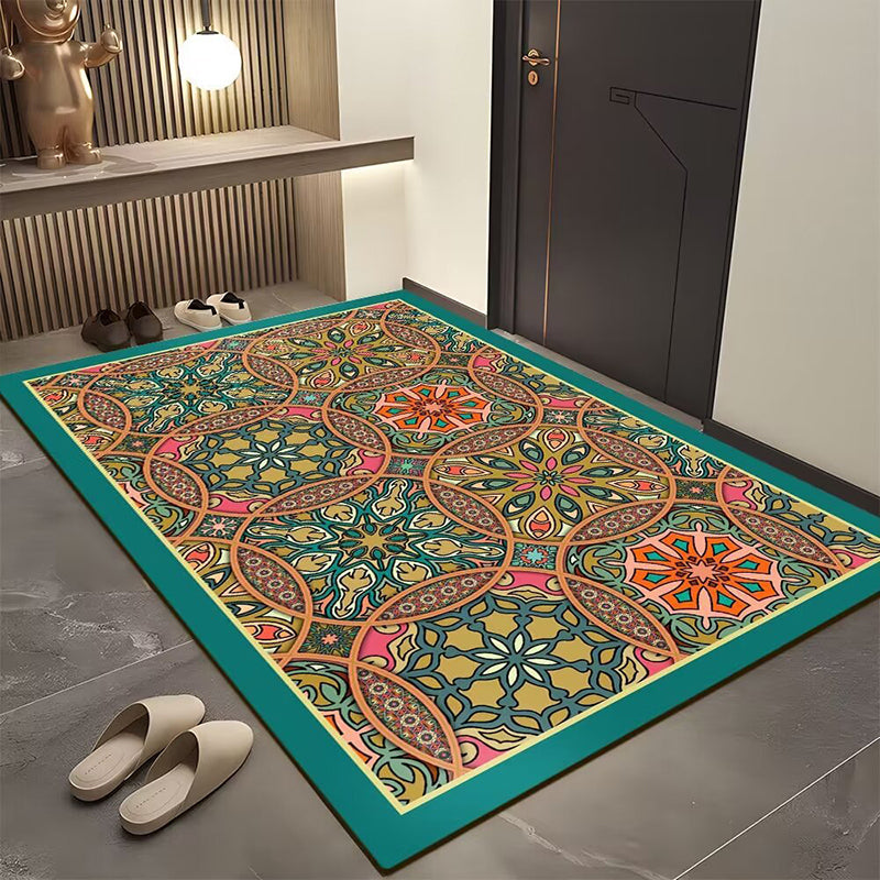 💥Stuoia per porta geometrica bohemien per l'ingresso