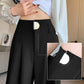 Pantaloni Donna a Vita Alta con Gamba Larga