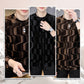Maglia Uomo a Collo Rotondo con Stampa Onde a Maniche Lunghe