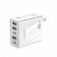 Caricatore GaN 65W a ricarica rapida e multiporta