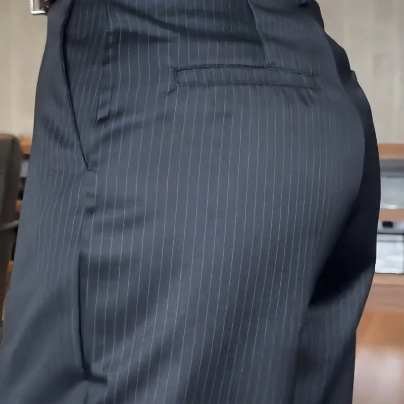 Pantaloni Blazer Dritti a Vita Alta da Donna