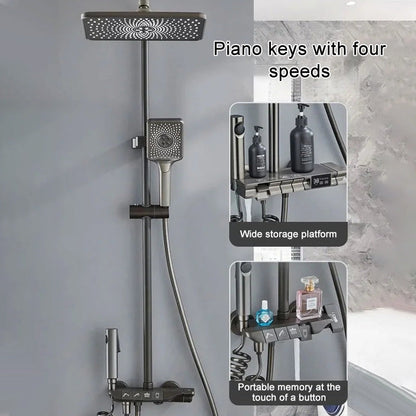 🔥 Soldes de mi-année – 50% de réduction ! 🔧🚿 Ensemble de douche thermostatique Smart Booster avec affichage numérique 💦✨