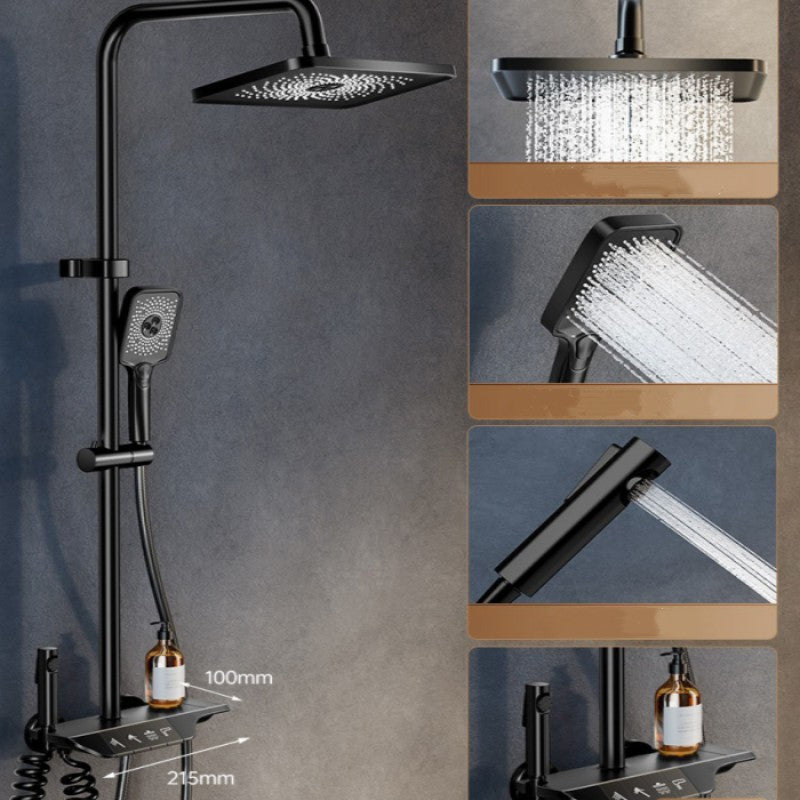 🔥 Soldes de mi-année – 50% de réduction ! 🔧🚿 Ensemble de douche thermostatique Smart Booster avec affichage numérique 💦✨