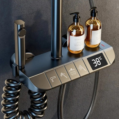 🔥 Soldes de mi-année – 50% de réduction ! 🔧🚿 Ensemble de douche thermostatique Smart Booster avec affichage numérique 💦✨
