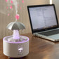 Umidificatore Aromaterapia a Goccia di Pioggia con Rotazione 7 Colori