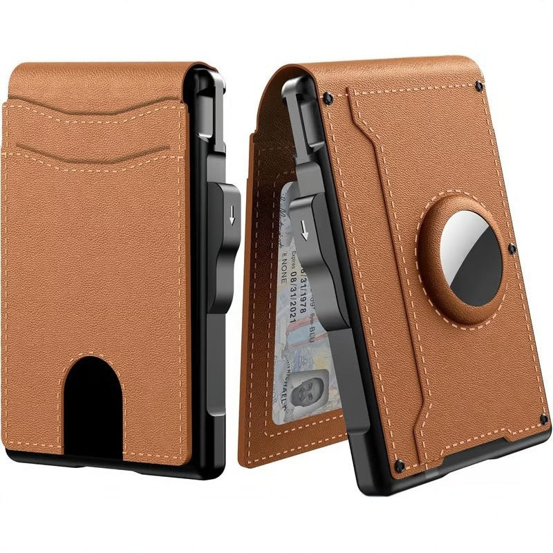 Portafoglio Sottile Porta Carte di Credito con Clip per Denaro