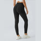 Leggings Sportivi e Modellanti a Vita Alta con Effetto Push-Up, Controllo Addominale e Tasca Laterale
